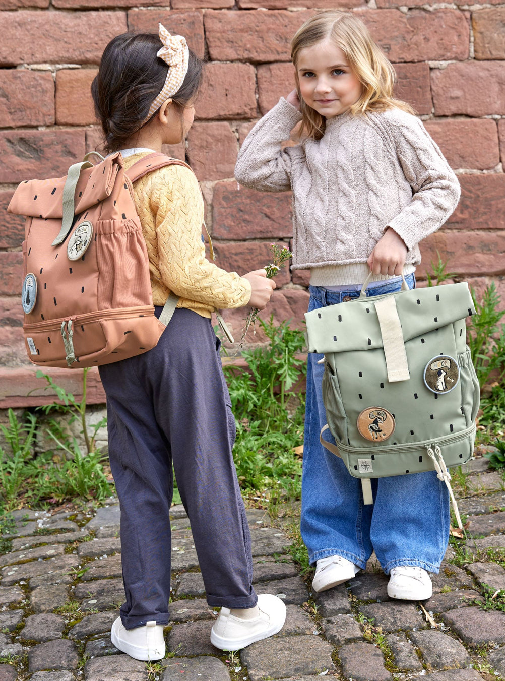 Lassig Mini Rolltop Backpack Olive Green