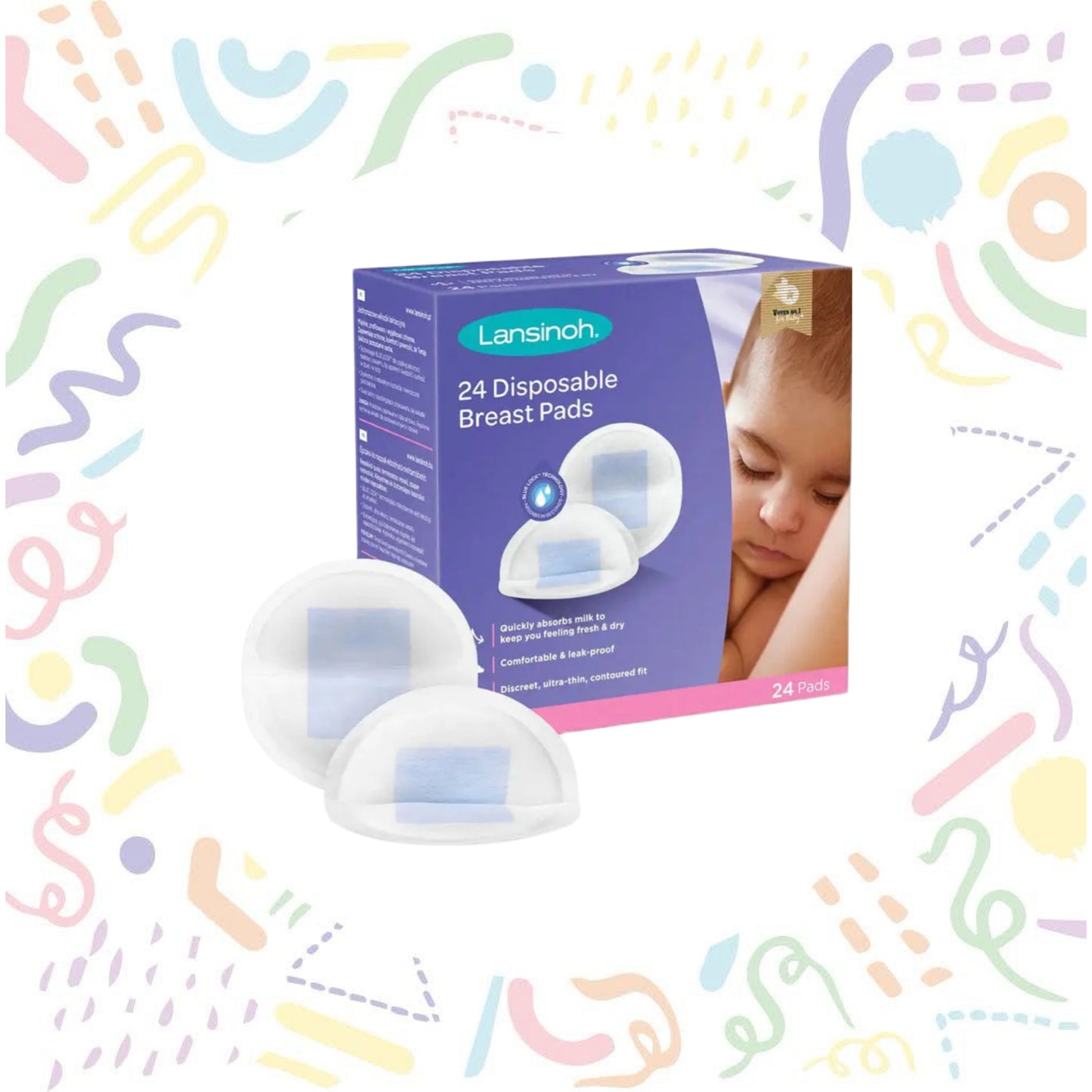 24 Disposable Breast Pads