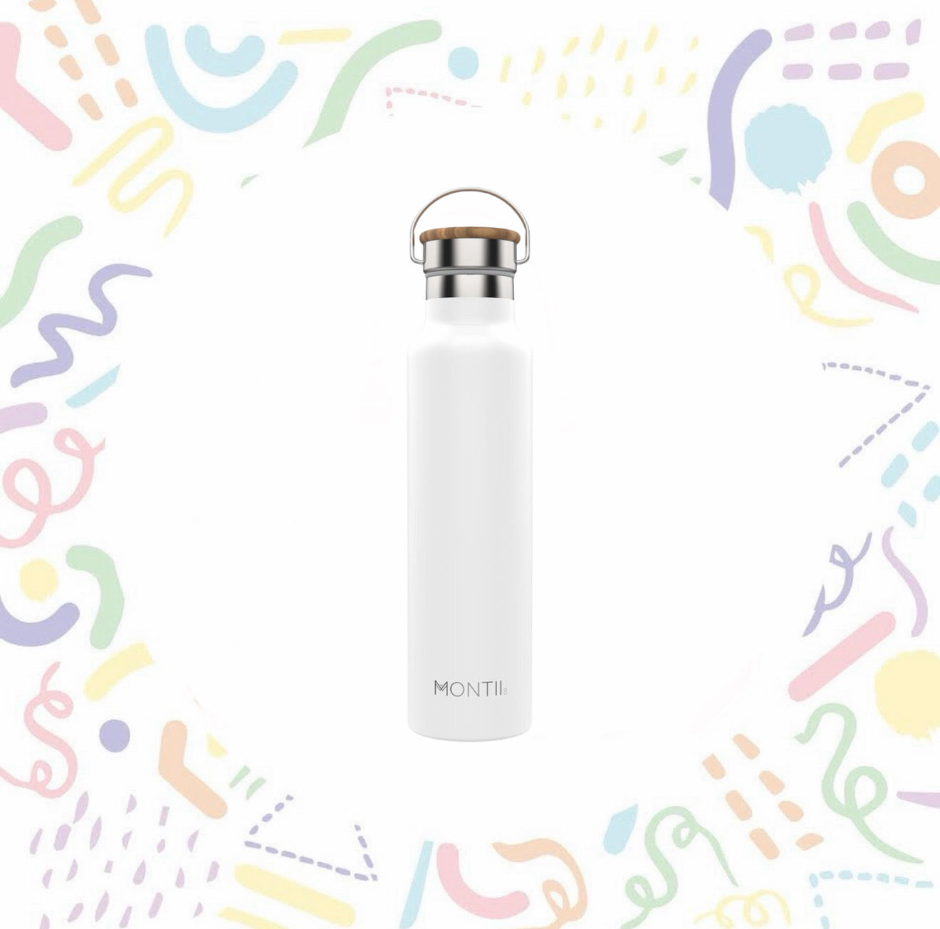 Montii Original Water Bottle - Chalk