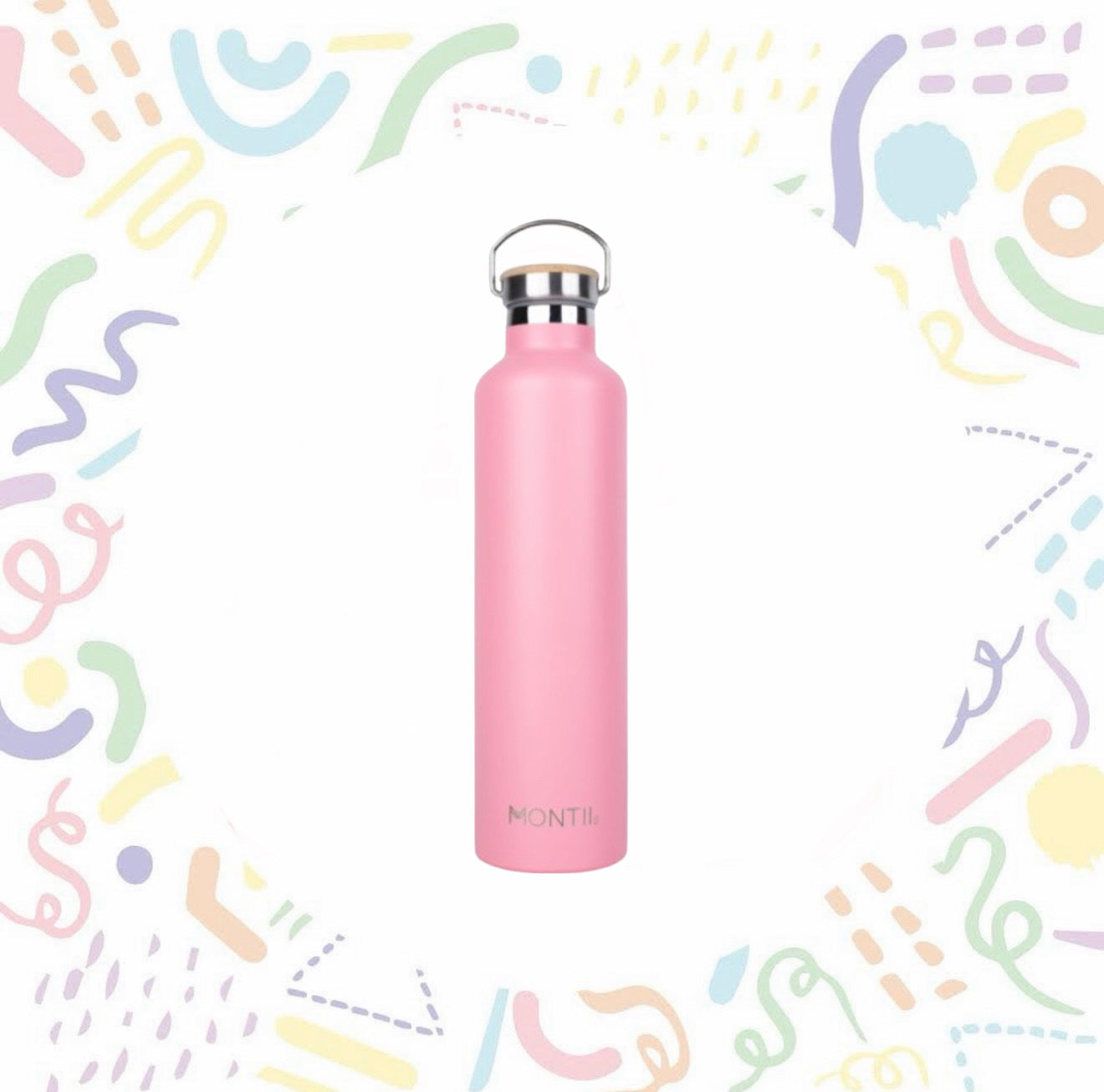 Montii Mega Water Bottle - strawberry