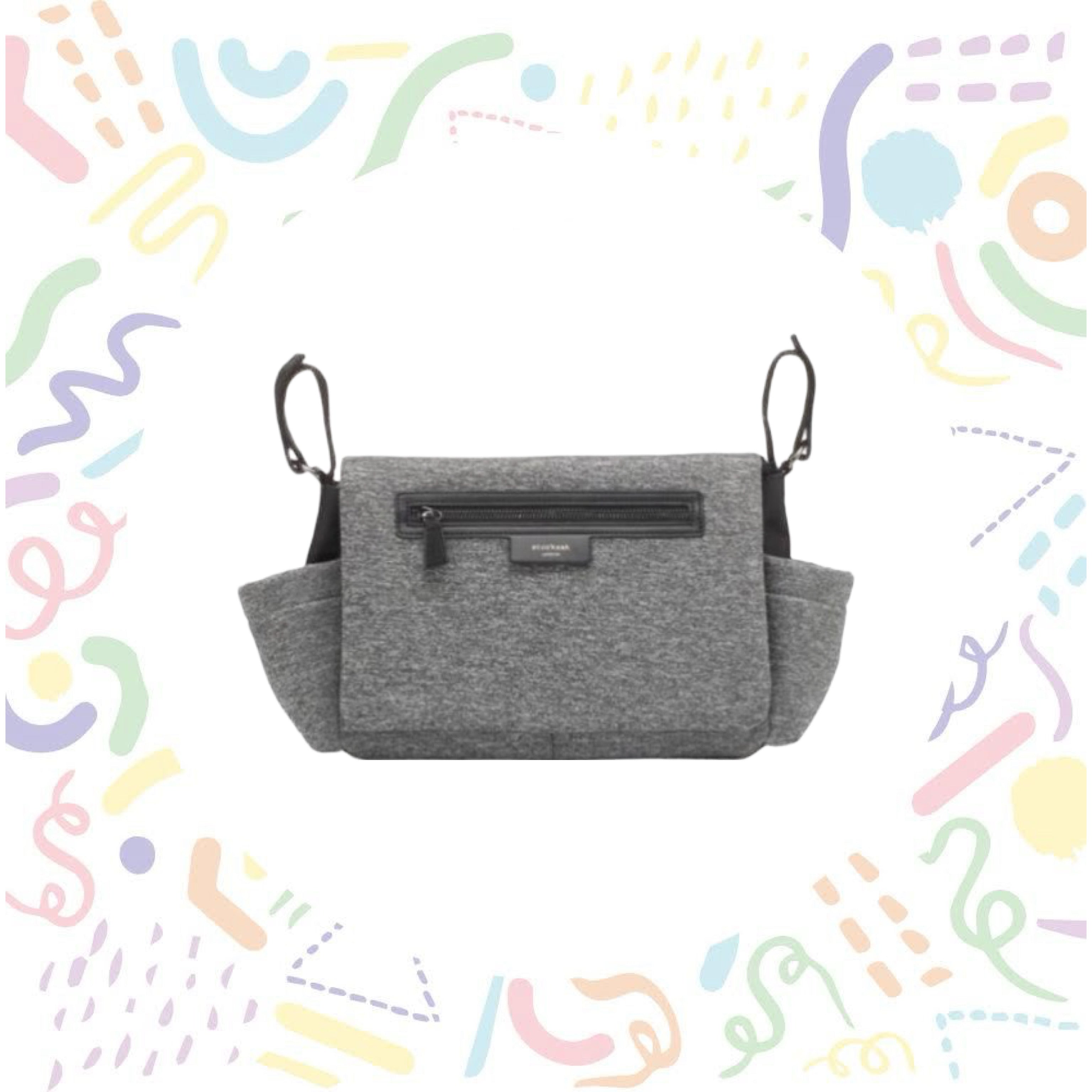 storksak travel stroller organiser Stroller Organizer Luxe Grey Scuba – Scribbleskw