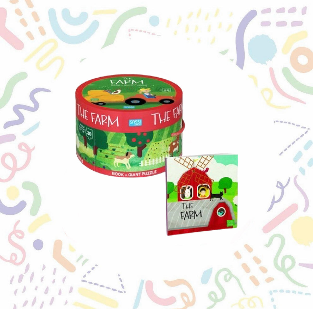The Farm Giant Puzzle and Book