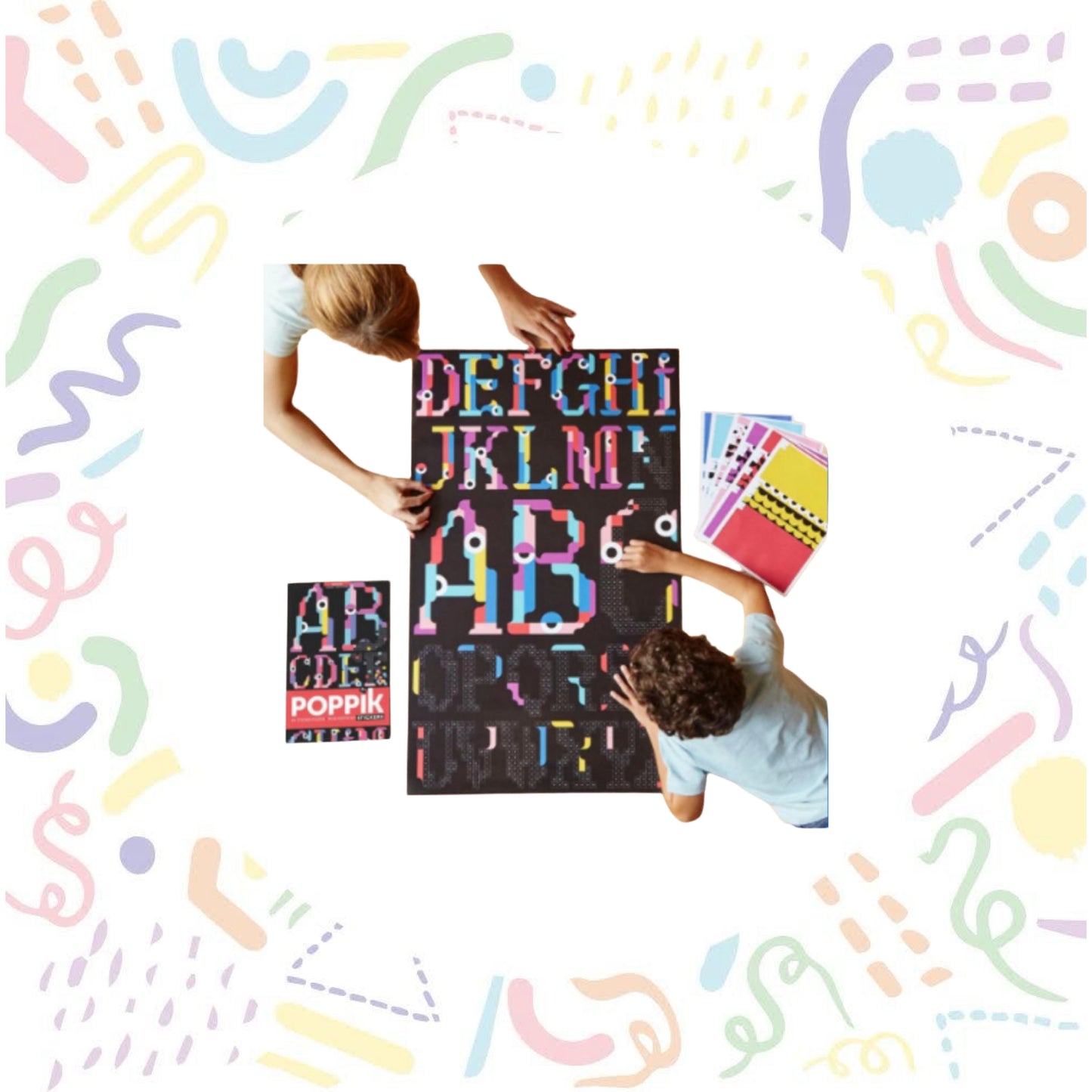 Alphabet Sticker Poster