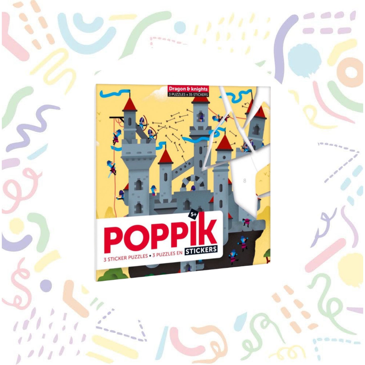 Dragons & Knights Sticker Cards