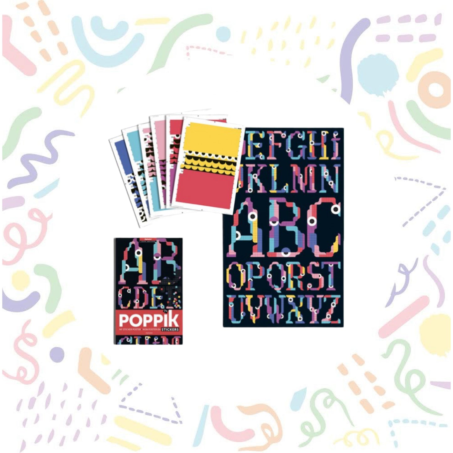 Alphabet Sticker Poster
