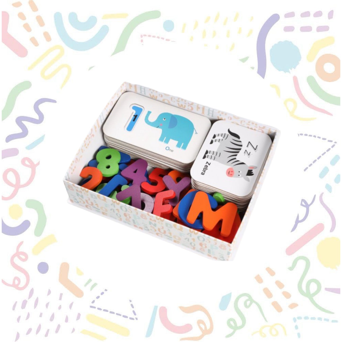 Alphabet and Numbers Flash Cards