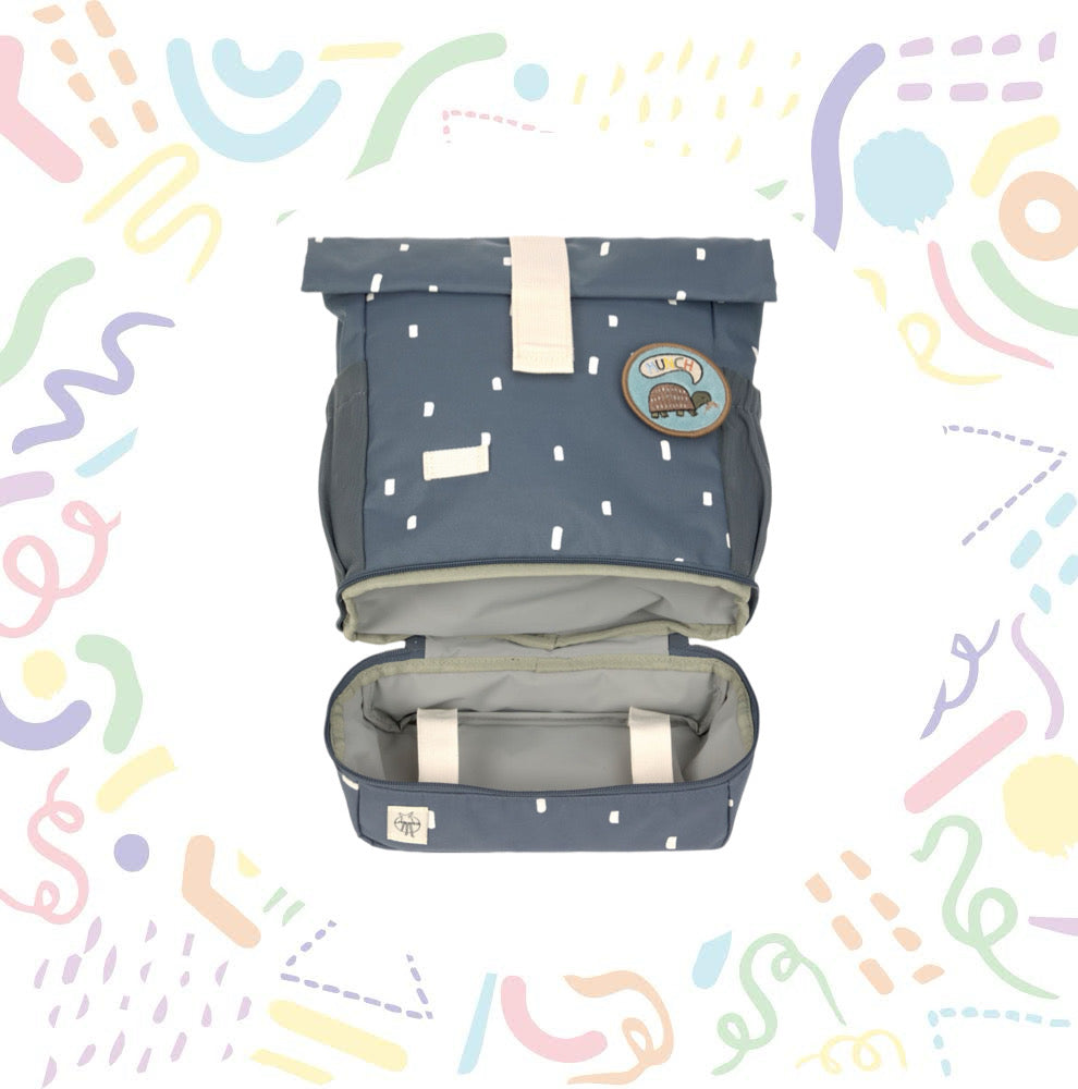 Lassig Mini Rolltop Backpack Navy Blue