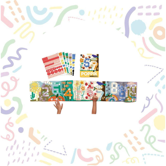 Numbers Sticker Poster