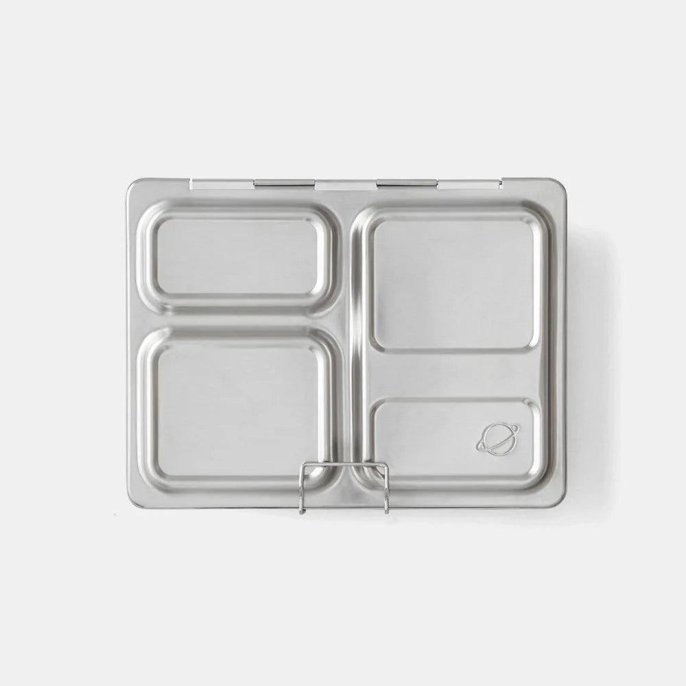PlanetBox Launch Stainless Steel Lunch Box with Dippers & Magnet Set, Animals