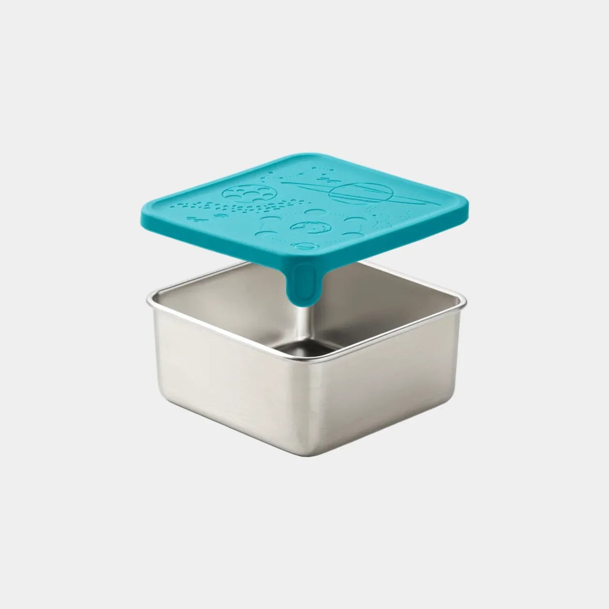 PlanetBox Launch Stainless Steel Lunch Box with Dippers & Magnet Set, Animals