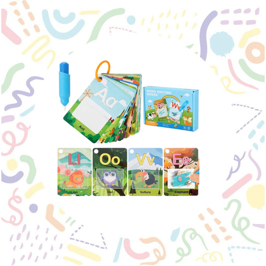 Water Coloring Alphabet Cards
